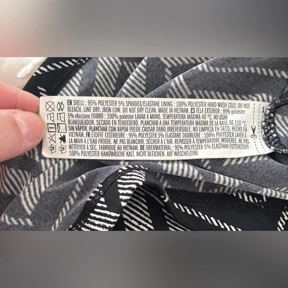 Forever 21 plus size 0X Black and White Chevron sundress Dress - Picture 6 of 9